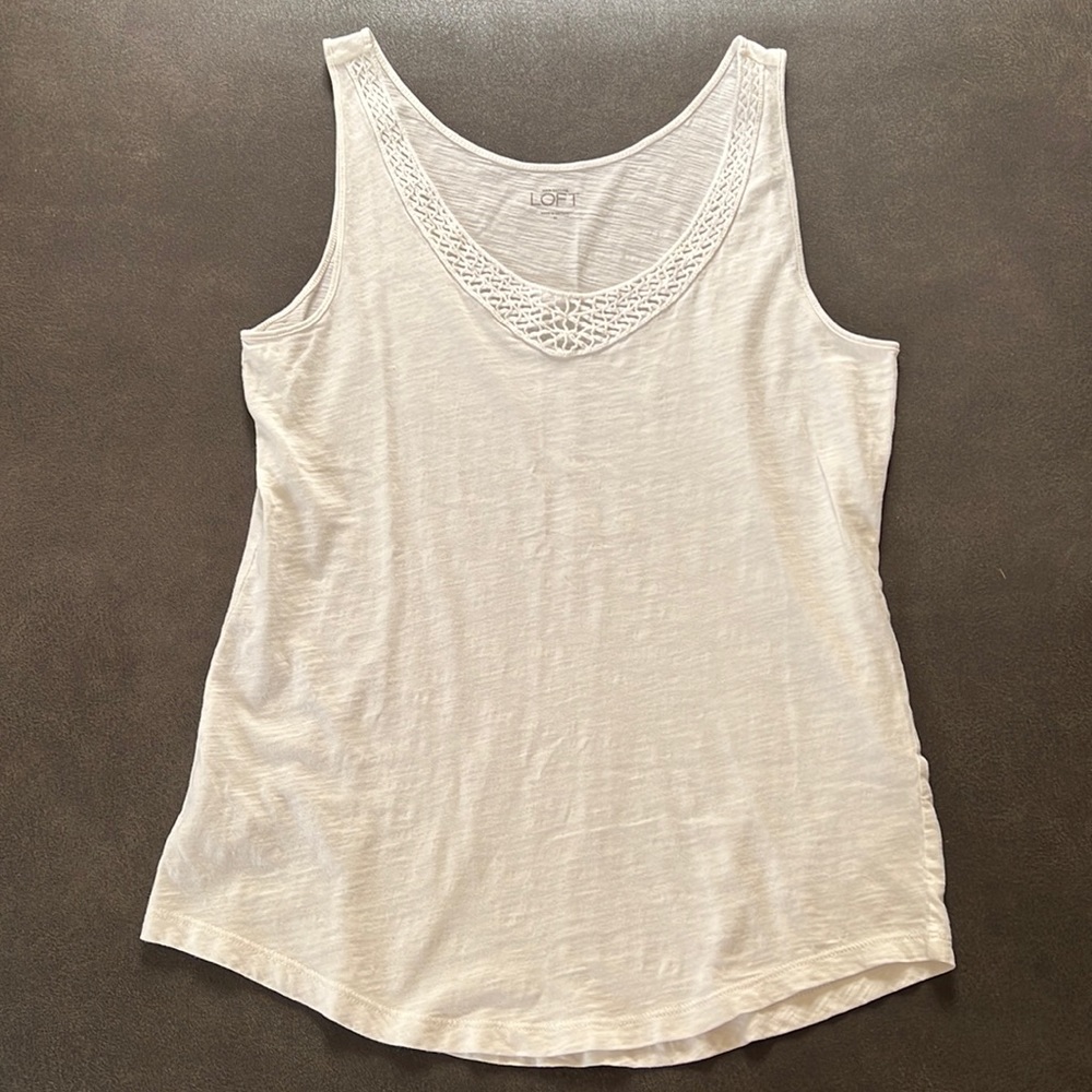 Womens LOFT white tank